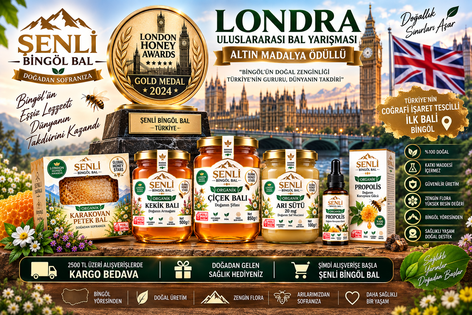 Londra Uluslararası Bal Ödülleri — Altın Madalya (2024)